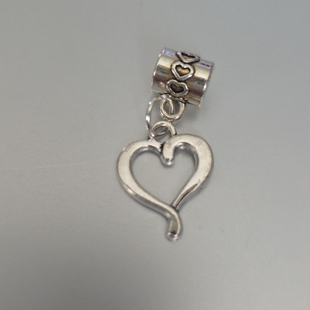 HEART  Charm Compatable With Pandora